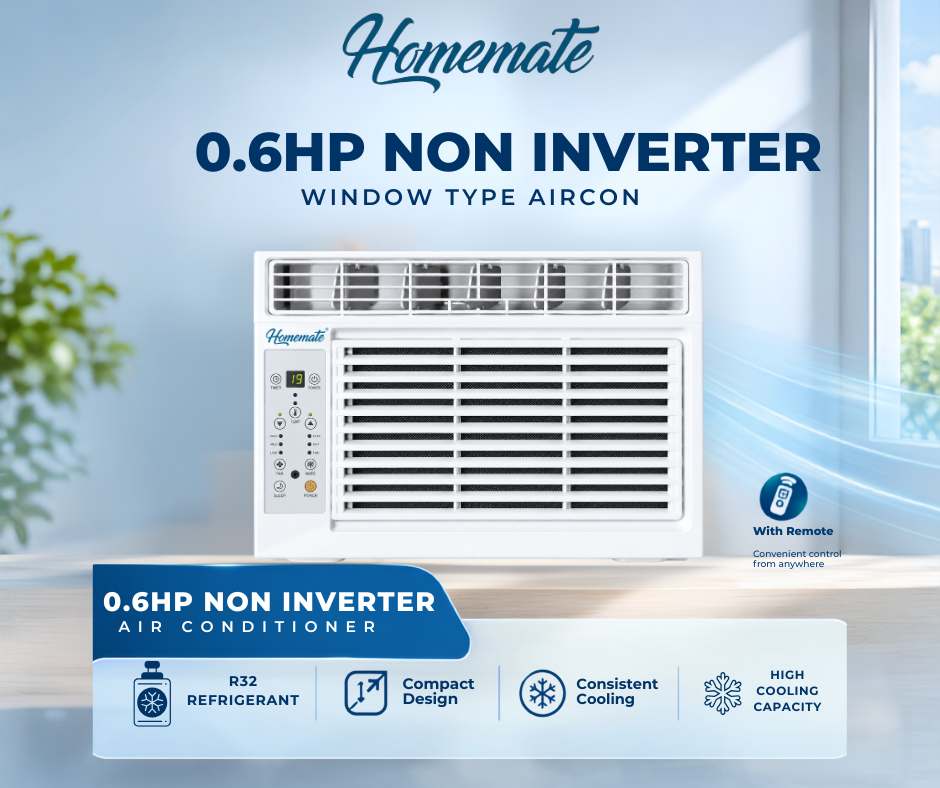 Homemate 0.6 HP Window Type Air Conditioner